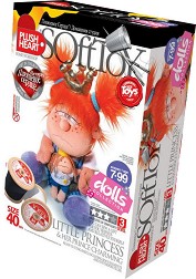 Направи сама парцалена кукла - Малка принцеса - Творчески комплект от серията Soft Toy Dolls — Плюшено сърце 457044