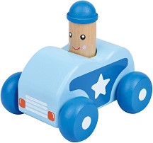 Бийп - Полицейска кола - Дървена играчка — Lelin Toys L10145