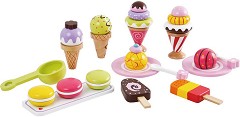 Дървени фигурки Lelin Toys - Сладоледи — L40105