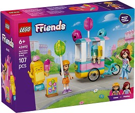 LEGO Friends - Щанд за сладолед и балони - Детски конструктор — 42692