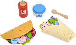Дървен комплект за игра Тако и бурито - Viga Toys — 44677
