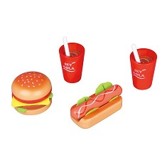 Дървени фигурки Lelin Toys - Обяд — L40152