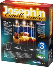Направи 3 декоративни морски свещи Josephin - Комплект 2 - Творчески комплект от серията Candlemaker — 274012