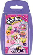 Shopkins - Who's The Star Of Shopville? - Детска игра с карти от серията "Top Trumps: Play and Discover" — 02301