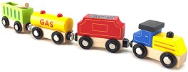Дървен товарен влак - Viga Toys — 50820