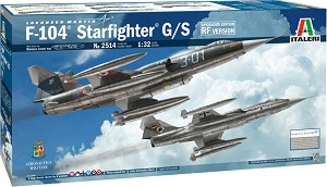 Американски изтребител-прехващач - Lockheed Martin F-104 Starfighter G/S - Сглобяем авиомодел — Italeri 2514