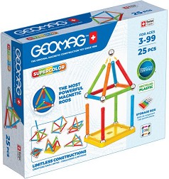 Магнитен конструктор - Geomag - 25 части, от серията Supercolor — 374