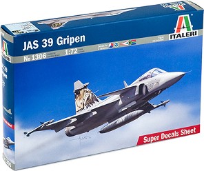 Изтребител - JAS 39 Gripen - Сглобяем модел — Italeri 1306