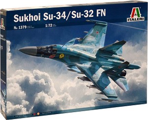 Руски бомбардировач - Сухой СЪ-34 / СУ-32 ФН - Сглобяем авиомодел — Italeri 1379