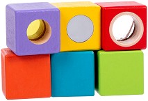 Образователни кубчета - Детска дървена играчка — Joueco 80050