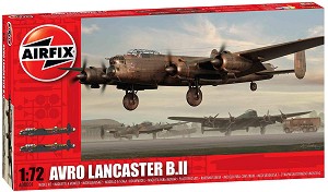 Британски бомбардировач - Avro Lancaster BII - Сглобяем авиомодел — Airfix A08001