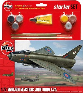 Британски изтребител - English Electric Lightning F.2A - Сглобяем авиомодел - комплект с лепило и боички — Airfix A55305
