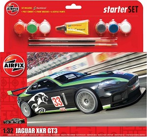 Състезателен автомобил - Jaguar XKRGT - Сглобяем модел — Airfix A55306
