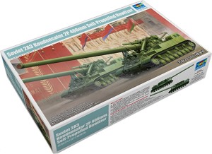 Съветска самоходна гаубица - 2A3 Kondensator 2P 406 mm - Сглобяем модел — Trumpeter 09529