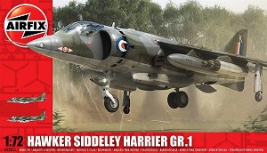 Британски изтребител - Hawker Siddeley Harrier GR1 - Сглобяем авиомодел — Airfix A03003