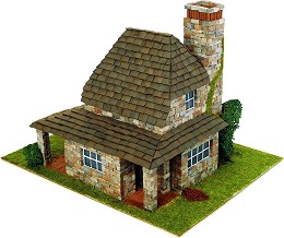 Вила в английски стил - Сглобяем модел от истински тухлички — Domus Kits 40042