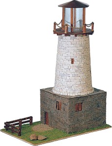 Морски фар - Сглобяем модел от истински тухлички — Domus Kits 40301