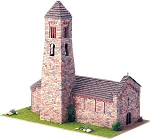 Църква St. Climent Coll de Nargo - Сглобяем модел от истински тухлички — Domus Kits 40077