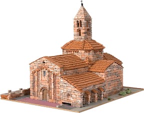 Църква St. Maria d'Egara - Сглобяем модел от истински тухлички — Domus Kits 40802