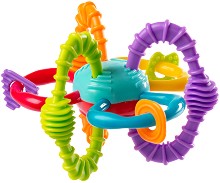 Дрънкалка с дъвкалка Playgro Bend & Twist Ball - За бебета над 6 месеца — 4086162