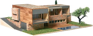 Къща - Сглобяем модел от истински тухлички — Domus Kits 40600