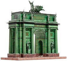 Нарвска триумфална арка - 3D пъзел от картон — Умбум 358