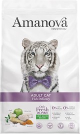 Натурална суха храна за котки Amanova Adult — 1,5 кг, с риба, за над 1 година