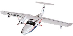 Самолет амфибия - LA-8 - 3D пъзел от картон — Умбум 209