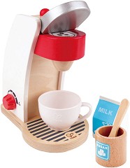 Детска дървена кафемашина HaPe - С аксесоари — E3146