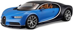 Метална количка Bburago Bugatti Chiron - От серията Plus — 18-11040