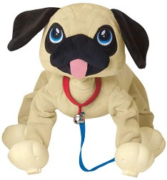 Плюшено куче за разходка - Мопс - От серията Peppy Pets — 245291
