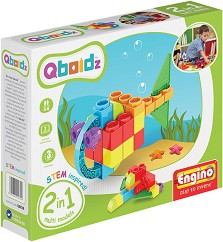 Детски конструктор Engino - 2 в 1 - От серията Qboidz — QB02B