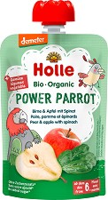Био плодово-зеленчукова закуска с круша, ябълка и спанак Holle - 100 g, за 6+ месеца - продукт