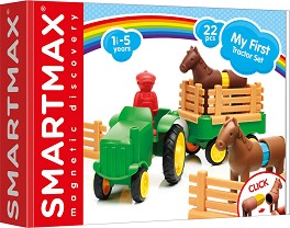 Детски магнитен конструктор SmartMax - Трактор — SMX222