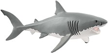 Фигурка на Бяла акула - Schleich - Фигура от серията Wild Life — 14809
