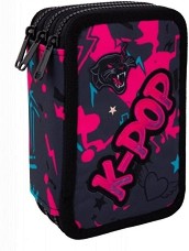 Несесер с ученически пособия Jumper 3 - Cool Pack - С 3 отделения от серията K-POP — F067036