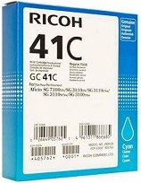 Касета с мастило за принтер RICOH GC41C Cyan - 2200 страници