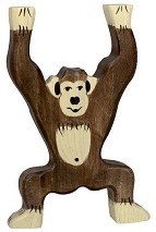 Дървена фигурка на шимпанзе - Holztiger — 80169