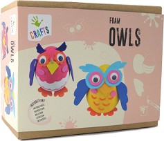 Направи сам Andreu Toys - Бухали - Творчески комплект от серията Crafts — 1270301