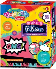 Направи сама Colorino Kids - Възглавничка - Творчески комплект — 36933