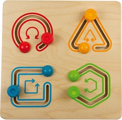 Дървен тренажор Andreu Toys - Геометрични форми — 16714
