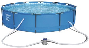 Сглобяем кръгъл басейн Bestway - С филтърна помпа от серията Steel Pro - басейн