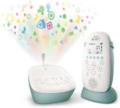 Бебефон Philips Avent SCD731/52 - С температурен датчик, 5 мелодии, нощна светлина, проектор и възможност за обратна връзка
