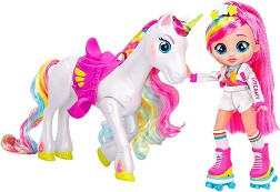 Кукла с вълшебен еднорог Дрийми и Рим - IMC Toys - Със звук и светлина, от серията BFF — 87798