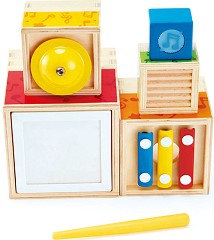 Музикални кубчета - Детски дървени играчки — HaPe E0336