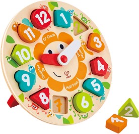 Детски дървен часовник HaPe — E1622
