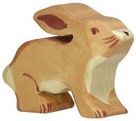 Дървена фигурка на заек - Holztiger — 80100