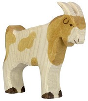 Дървена фигурка на козел - Holztiger — 80079
