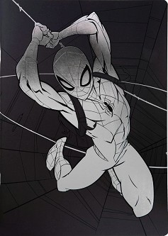 Тетрадка с широки редове Spider-man - Формат A5 с 60 листа от серията Disney 100