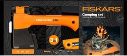 Брадва, нож и трион Fiskars Camping set